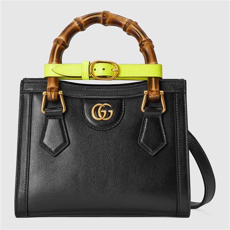 borsa gucci nera con ape|Borsa shopping Gucci Deco misura media in pelle nera.